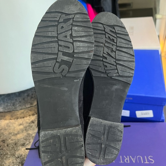 Black Suede Fringe Boots - US 8.5 (M) - Picture 2 of 6